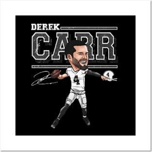 Derek Carr Las Vegas Cartoon Posters and Art